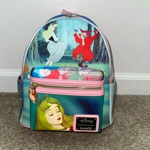 Loungefly Disney Sleeping Beauty Princess Maleficent Scene Mini Backpack